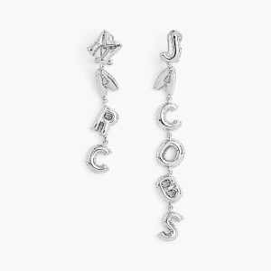 Women Marc Jacobs Balloon Earrings Silver | UK MJ3571-W39