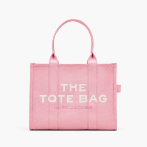 Women Marc Jacobs Canvas Large Tote Bags Light Pink | UK MJ3752-S51