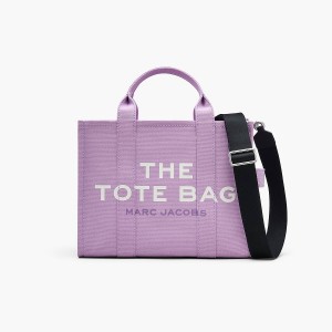 Women Marc Jacobs Canvas Medium Tote Bags Purple | UK MJ3850-E50