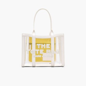 Women Marc Jacobs Clear Medium Tote Bags White | UK MJ4893-V98