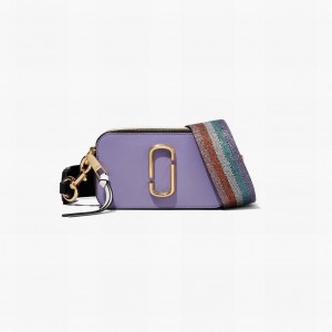 Women Marc Jacobs Colorblock Snapshot Bags Purple Multicolor | UK MJ0972-H75