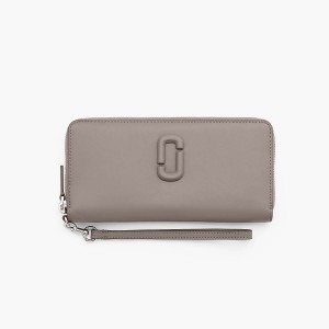 Women Marc Jacobs Covered J Marc Continental Wallets Grey | UK MJ3156-C07