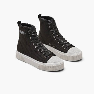 Women Marc Jacobs High Top Trainers Black | UK MJ0238-N56