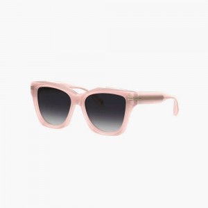 Women Marc Jacobs Icon Edge Oversized Square Sunglasses Pink | UK MJ1673-S17