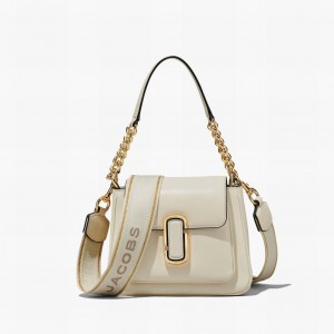 Women Marc Jacobs J Marc Chain Mini Satchel Bags White | UK MJ2704-A29