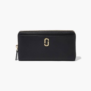 Women Marc Jacobs J Marc Continental Wallets Black | UK MJ8156-W96