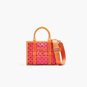 Women Marc Jacobs Jelly Small Tote Bags Orange | UK MJ9174-Z28