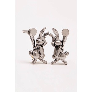 Women Marc Jacobs Kozik Bunny Jewelry Silver | UK MJ7091-W72