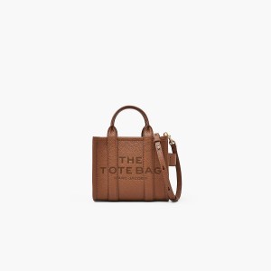 Women Marc Jacobs Leather Crossbody Tote Bags Brown | UK MJ5804-G76