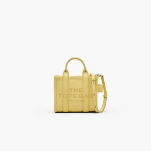 Women Marc Jacobs Leather Crossbody Tote Bags Yellow | UK MJ5648-K64