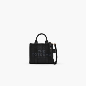 Women Marc Jacobs Leather Crossbody Tote Bags Black | UK MJ3145-V47