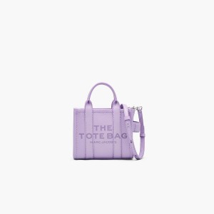 Women Marc Jacobs Leather Crossbody Tote Bags Purple | UK MJ2940-M31