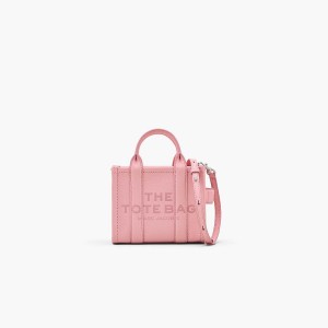 Women Marc Jacobs Leather Crossbody Tote Bags Light Pink | UK MJ6483-Q73