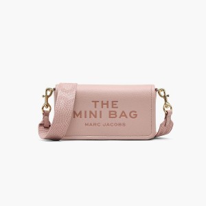 Women Marc Jacobs Leather Mini Crossbody Bags Rose | UK MJ7518-C59