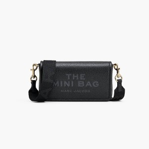 Women Marc Jacobs Leather Mini Crossbody Bags Black | UK MJ0483-B41