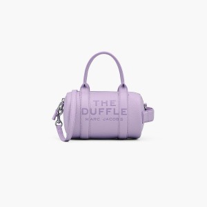 Women Marc Jacobs Leather Mini Duffle Crossbody Bags Purple | UK MJ4031-P93