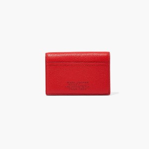 Women Marc Jacobs Leather Small Bifold Wallets Red | UK MJ2651-J61