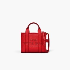 Women Marc Jacobs Leather Small Tote Bags Red | UK MJ2061-J84