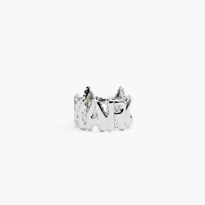 Women Marc Jacobs Marc Balloon Rings Silver | UK MJ4965-R41