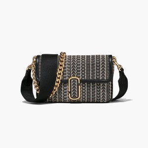 Women Marc Jacobs Monogram J Marc Shoulder Bags Beige Multicolor | UK MJ6379-R78