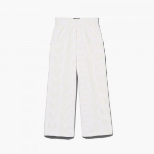 Women Marc Jacobs Monogram Oversized Sweatpants White | UK MJ8396-S69