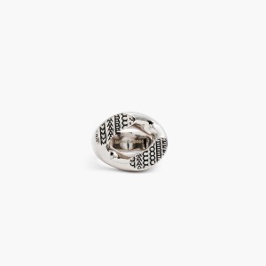 Women Marc Jacobs Monogram Signet Rings Light Silver | UK MJ6172-E63