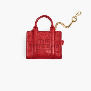 Women Marc Jacobs Nano Tote Bag Charms Red | UK MJ3695-M80