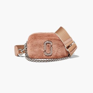 Women Marc Jacobs Plush Softshot Crossbody Bags Rose | UK MJ4287-F05