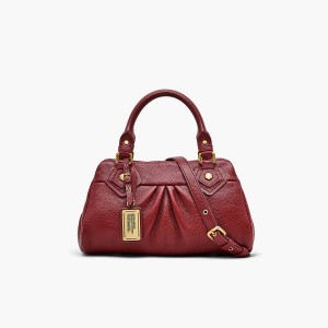 Women Marc Jacobs Re-Edition Baby Groovee Tote Bags Brown | UK MJ9802-H95