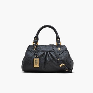 Women Marc Jacobs Re-Edition Baby Groovee Tote Bags Black | UK MJ5032-L46