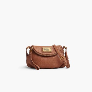 Women Marc Jacobs Re-Edition Mini Natasha Crossbody Bags Brown | UK MJ9703-A63