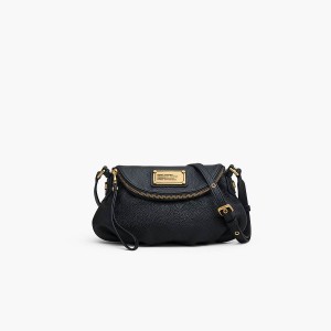 Women Marc Jacobs Re-Edition Mini Natasha Crossbody Bags Black | UK MJ1467-D03