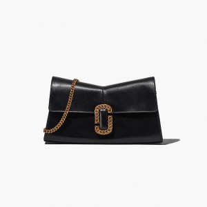 Women Marc Jacobs St. Marc Convertible Clutch Shoulder Bags Black | UK MJ2384-F41