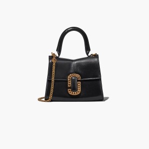 Women Marc Jacobs St. Marc Mini Top Handle Handbag Black | UK MJ1345-O32