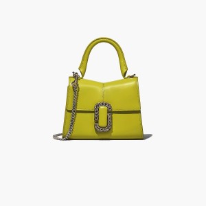 Women Marc Jacobs St. Marc Mini Top Handle Handbag Green | UK MJ7285-P15