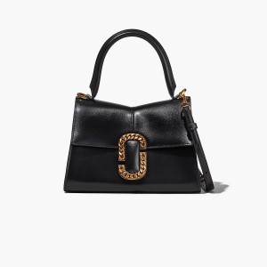 Women Marc Jacobs St. Marc Top Handle Handbag Black | UK MJ2318-W06