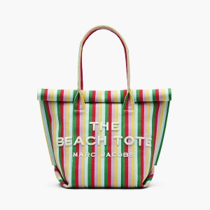 Women Marc Jacobs Striped Jacquard Beach Tote Bags Multicolor | UK MJ9053-J61