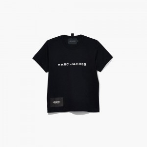 Women Marc Jacobs T-Shirt Black | UK MJ3820-U70