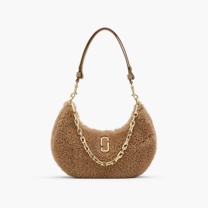 Women Marc Jacobs Teddy Curve Shoulder Bags Brown | UK MJ4210-P36