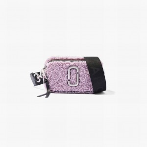 Women Marc Jacobs Teddy Snapshot Bags Lavender | UK MJ4712-V31