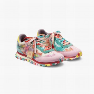 Women Marc Jacobs Tie Dye Jogger Trainers Multicolor | UK MJ4536-J15