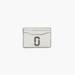 Women Marc Jacobs Utility Snapshot Card Case Wallets Black / White | UK MJ8061-Y63