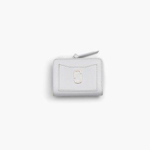 Women Marc Jacobs Utility Snapshot DTM Mini Compact Wallets White | UK MJ9342-M17