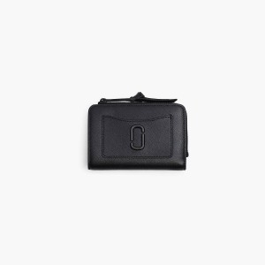 Women Marc Jacobs Utility Snapshot DTM Slim Bifold Wallets Black | UK MJ0389-B90