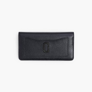 Women Marc Jacobs Utility Snapshot Long Wallets Black | UK MJ4365-L67