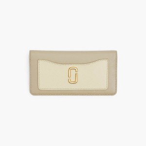 Women Marc Jacobs Utility Snapshot Long Wallets Khaki Multicolor | UK MJ0362-Z01