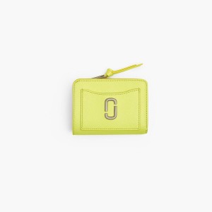 Women Marc Jacobs Utility Snapshot Mini Compact Wallets Yellow | UK MJ2149-D12