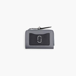 Women Marc Jacobs Utility Snapshot Slim Bifold Wallets Grey Multicolor | UK MJ7459-A65