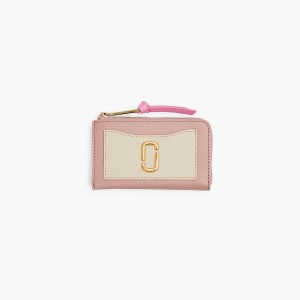 Women Marc Jacobs Utility Snapshot Top Zip Multi Wallets Rose Multicolor | UK MJ0875-R24