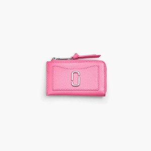 Women Marc Jacobs Utility Snapshot Top Zip Multi Wallets Pink | UK MJ0295-T10